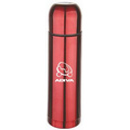 32 Oz. Vacuum Bullet Bottle with Red Coating